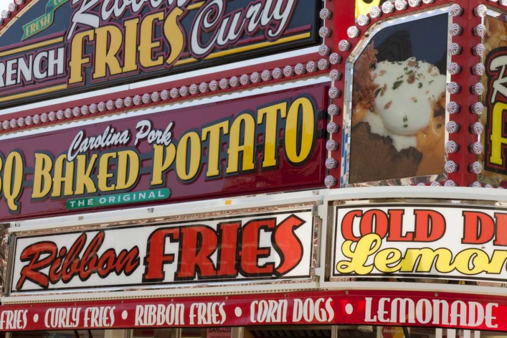 Indiana, Indianapolis Food vendor signs